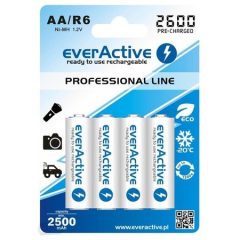   everActive R6 / AA 2600mAh 1.2 V Ni-Mh rechargeable battery, 4 pcs
