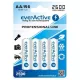 everActive R6 / AA 2600mAh 1,2 V Ni-Mh akumulatorska baterija, 4 kosi