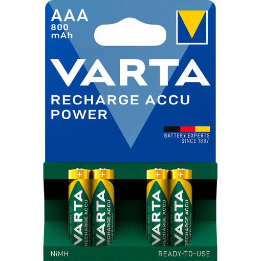 Varta 56703 AAA Ready2Use Micro Battery Ni-MH 800mAh 1,2 V Ni-Mh akumulatorska baterija, 4 kosi