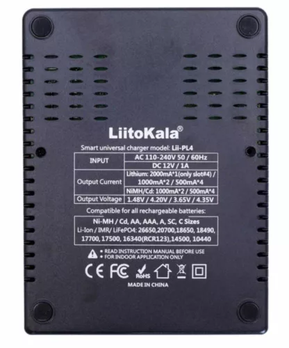 LiitoKala Lii-PL4 Li-ion baterijski polnilnik