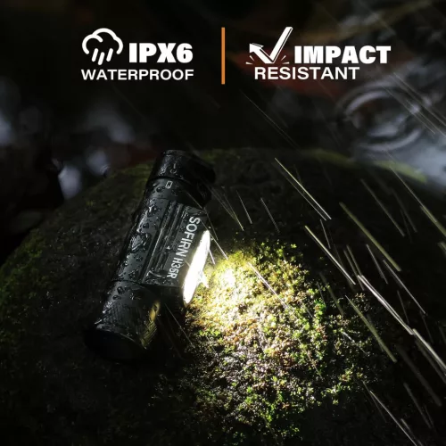 Sofirn H35R čelna svetilka Zmogljiva 2000 lumnov 3 bele LED diode + 2 rdeči LED žarnici