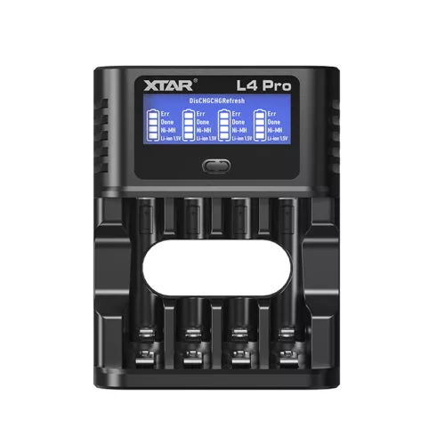  XTAR L4 Pro pametni polnilec za AA/AAA 1,2V NI-MH in 1,5V litijeve baterije
