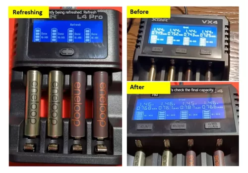 XTAR L4 Pro pametni polnilec za AA/AAA 1,2V NI-MH in 1,5V litijeve baterije