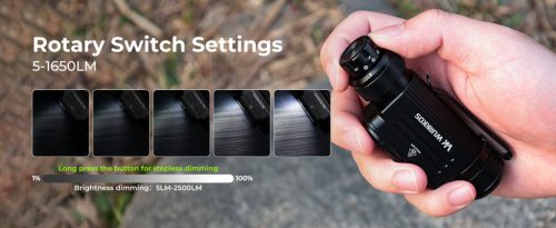 Zmogljiva naglavna svetilka Wurkkos HD17, 2500 lumnov, domet 220 m, usmerjena in razpršena svetloba & rdeča luč, gonilnik s konstantnim tokom in preprost vmesnik