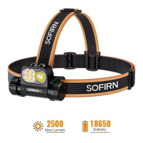 Sofirn HS22 naglavna svetilka 2500lm, CCT, USB-C