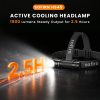 Hibridna naglavna svetilka Sofirn HS45, 3200 lumnov, z aktivnim sistemom hlajenja z ventilatorjem