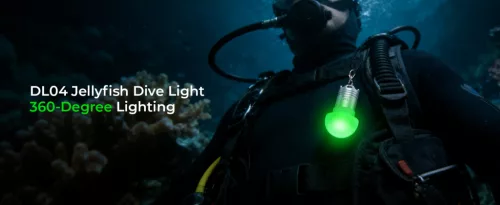 Potapljaška svetilka Wurkkos DL04 RGB