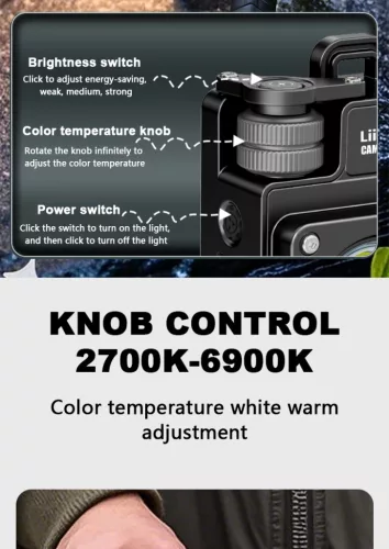 LiitoKala XY-009 večnamenska kamping svetilka – 3500 lumnov, IPX4 vodoodporna, magnetna in prenosna zunanja svetilka.