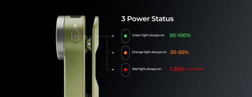  Wurkkos HD03 polnilna EDC svetilka s sponko, 680 lumnov, modra