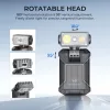 WURKKOS HD04 EDC svetilka s sponko – 750LM, 180° vrtljiva glava, usmerjena/razpršena svetloba/RGB za na prostem, delo in nujne primere