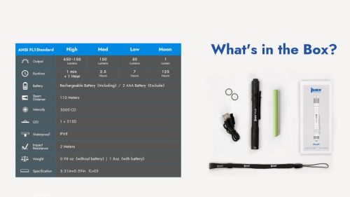 WUBEN PL01 Polnilna LED Svetilka
