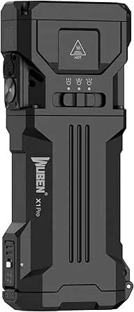 Wuben X1Pro 12300 lumnov polnilna EDC svetilka s funkcijo prenosne baterije - črna