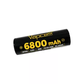 Vapcell G68 21700 6800mAh baterija 3,6V 12,5A