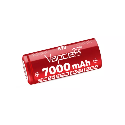 Vapcell K70 26650 7000 mAh polnilna li-ion baterija