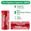 Vapcell 26650 7000mAh K70 zaščitena li-ion baterija