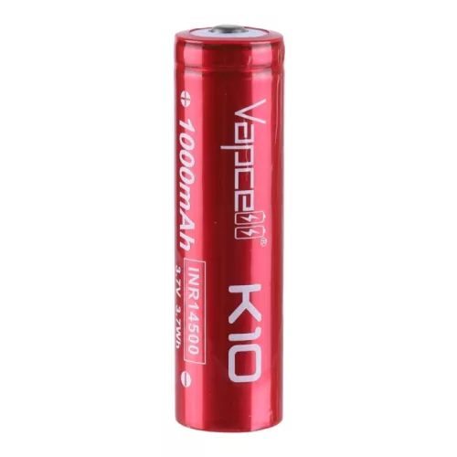 Vapcell K10 INR14500 1000mAh 8A polnilna li-ion baterija BUTTON TOP