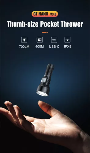 LUMINTOP GT NANO v3 EDC svetilka